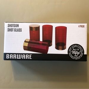 Set of 4 Barware Shotgun Shot Glasses